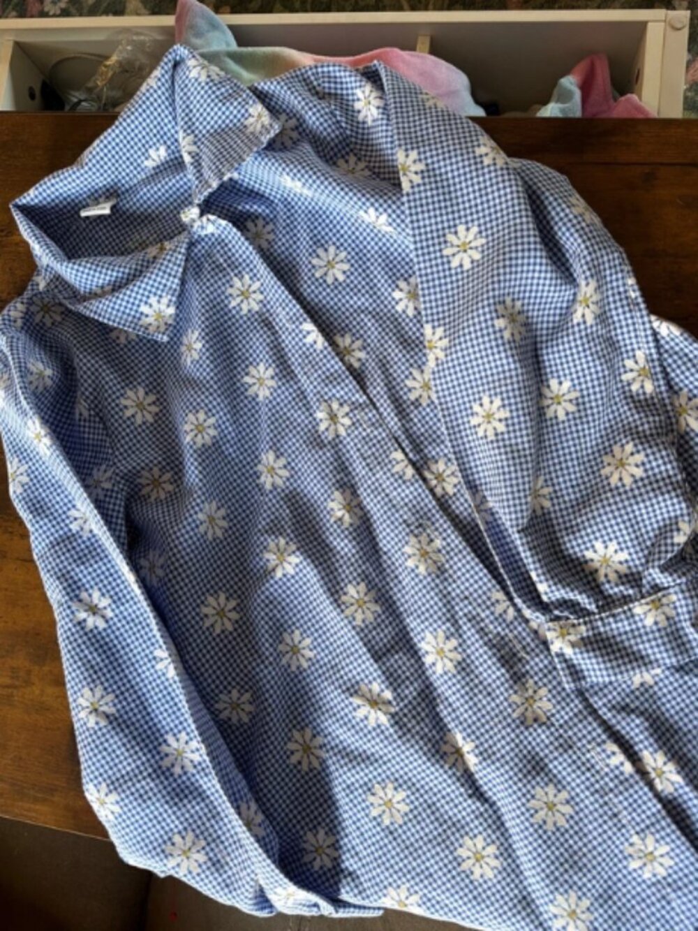 Girls Long Button Up